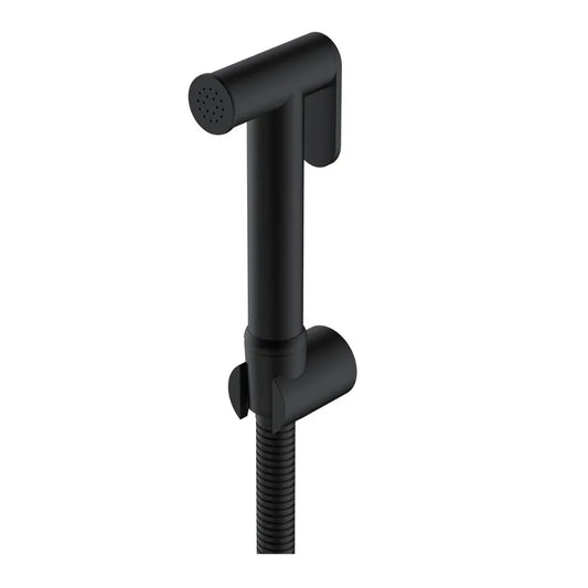 شطاف خارجي تواليت أسود معدني OYA بالحامل والخرطوم كود 723