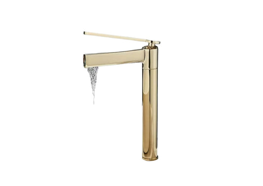خلاط حوض وش عالي mb TIME BASIN TALL MONO MIXER كود 703 لون ذهبي