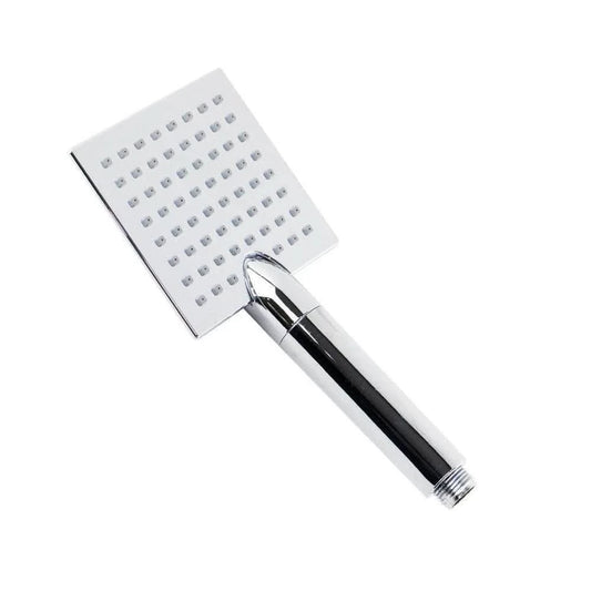 عامود دش أطلس 2 × 1 بالطاسة المربعة 26 سم والسماعة 11 سم و صبانة بالمحول والخرطوم اللون كروم منتج مستورد صناعة تركى من ايبومكس كود المنتج 532 - كيان - للأدوات الصحية والديكورات الحديثة