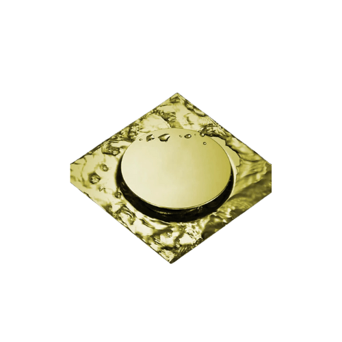 غطاء بلاعة تاتش 15*15 سم باللون الذهبي – غطاء بيبة – لوكس كود المنتج 587 - كيان - للأدوات الصحية والديكورات الحديثة