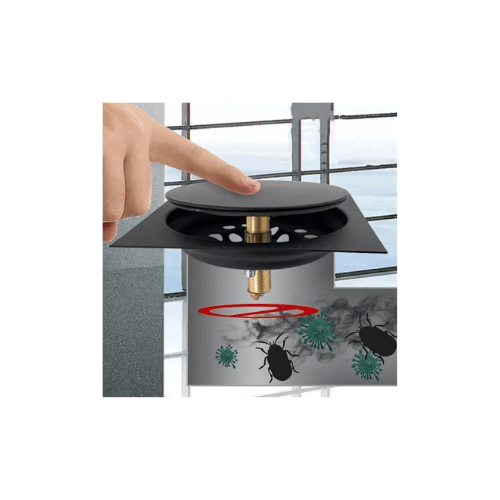 غطاء بلاعة تاتش 15*15 سم لون اسود – غطاء بيبة – لوكس كود المنتج 589 - كيان - للأدوات الصحية والديكورات الحديثة