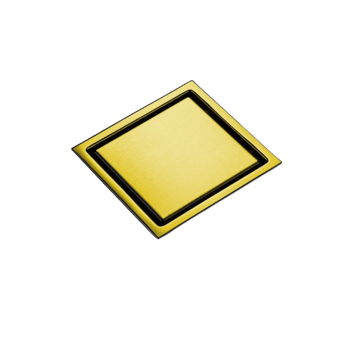 غطاء بيبة بلاطة ذهبي لامع 15*15 سم مزود ببلف عدم رجوع استانلس 304 كود المنتج 576 - كيان - للأدوات الصحية والديكورات الحديثة