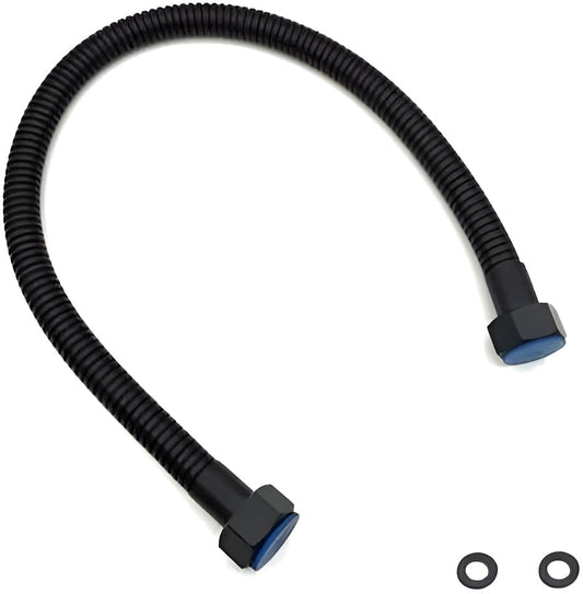 وصلة مياه مرنة مقاس ٣٠ سم إيطالى بنز نحاس اللون اسود كود المنتج 653