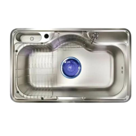 حوض مطبخ كورى KORINA كورينا إستانلس 85 × 52 سم Made In Korea كود 415 - كيان - للأدوات الصحية والديكورات الحديثة