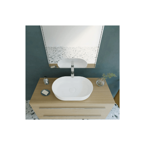 حوض تايتن فوق الرخامة / فوق سطح أفقى 050660 بدون فايظ وبدون فتحة للخلاط مقاس 60 × 40 سم من ساني بيوركود المنتج 540 - كيان - للأدوات الصحية والديكورات الحديثة