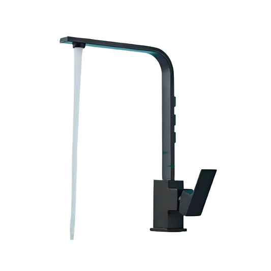 خلاط حوض اسود هاي سليم High Slim Black بقنطرة عالية للمطبخ أو الحمام كود المنتج 464 - كيان - للأدوات الصحية والديكورات الحديثة