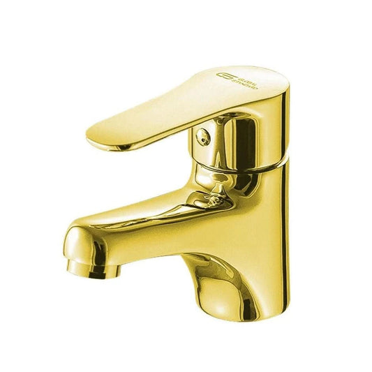 خلاط حوض ميرا بلس GSL 1010 ND GP ارتفاع 12 سم اللون ذهبي من جلوبال ستاندرد كود المنتج 484 - كيان - للأدوات الصحية والديكورات الحديثة