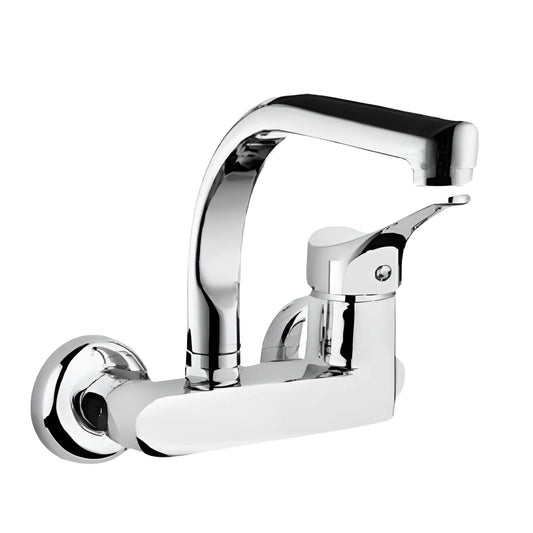 خلاط مطبخ حائطى ايجى معلق قنطرة علوية متحركة اللون كروم من ايبوميكس كود المنتج 471 - كيان - للأدوات الصحية والديكورات الحديثة