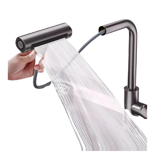 خلاط مطبخ شداد 4 نظام لرش المياه برأس قابلة للسحب لون فضي Kitchen Water Mixer كود المنتج 463 - كيان - للأدوات الصحية والديكورات الحديثة