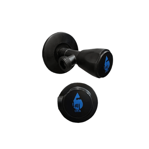 محبس الزاوية الاسود OYA إستانلس بالوش OYA Black كود المنتج 604 - كيان - للأدوات الصحية والديكورات الحديثة