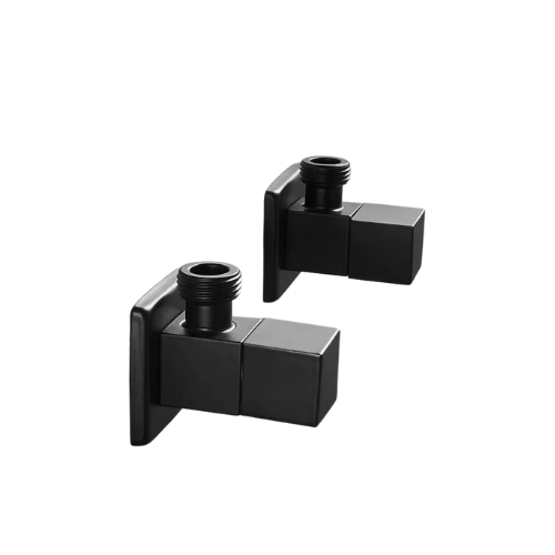 محبس زاوية اسود يوني تريد المربع بالوش UNITRADE Black Angel Valve كود المنتج 603 - كيان - للأدوات الصحية والديكورات الحديثة