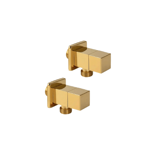 محبس زاوية ذهبي يوني تريد المربع بالوش UNITRADE Gold Angel Valve كود المنتج 592 - كيان - للأدوات الصحية والديكورات الحديثة