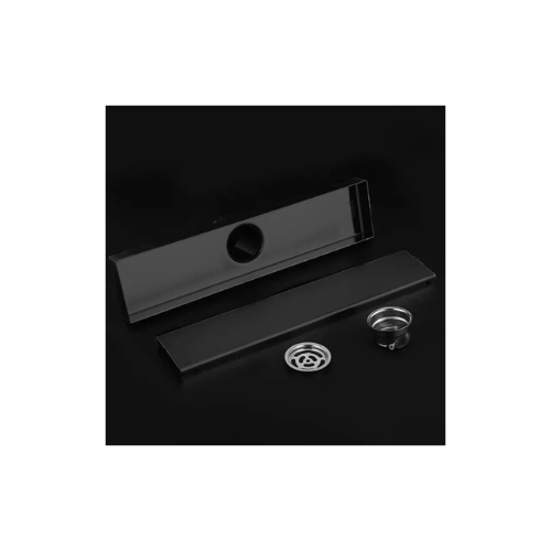 مجرى شاور بلاطة اسود مط قابلة للتبليط جاليريا صرف شاور روم مقاسات متعددة كود المنتج 584 - كيان - للأدوات الصحية والديكورات الحديثة