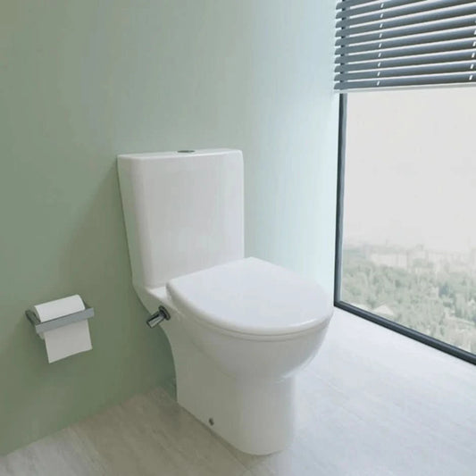 مرحاض روزيتا 22804975 بالشطاف الداخلى والسيديلى ذاتي الغلق والخزان بالعدة وطقم التثبيت المقاس 65 × 40 سم من ساني بيور كود المنتج 568 - كيان - للأدوات الصحية والديكورات الحديثة