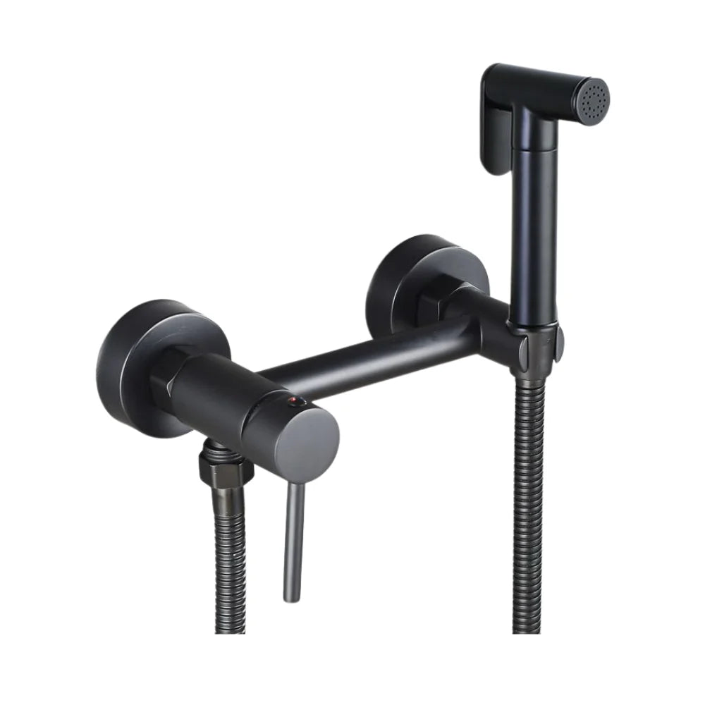 خلاط شطاف أسود راوند هاندميكسر سخن وبارد – نحاس مع خرطوم كود 717