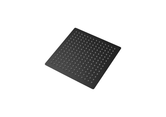 طاسة الدش السوداء 30*30 إستانلس إسود مربع سُمك 1 مللى تقيلة بعمود دفن حائطي ٣٠سم  كود 677