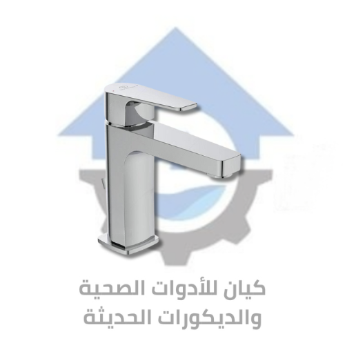 خلاط حوض سيرافاين دي ذو ذراع واحد للحكم فى المياه مع طابق وفايظ اللون كروم من أيديال ستاندرد كود المنتج 373