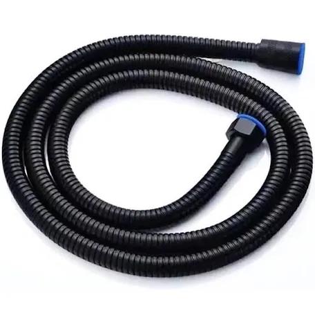 خرطوم وصلة مسطرة دش حراري اللون اسود مقاس ١.٥٠ – تقنية دبل خرطوم لعزل الحرارة – تصميم مرن ومتين مقاوم للالتواء – ستانلس ستيل لامع لمظهر عصري واستخدام طويل كود المنتج 650