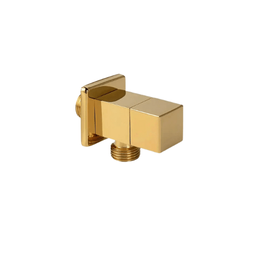 محبس زاوية ذهبي يوني تريد المربع بالوش UNITRADE Gold Angel Valve كود المنتج 592 - كيان - للأدوات الصحية والديكورات الحديثة