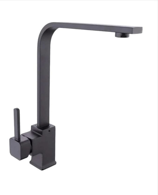( طلب مسبق ) حوض مطبخ جرانيت 324 مقاس خارجى 85× 50 سم مقاس داخلى 75× 40 سم بعمق 20 سم بفتحة للخلاط و بالصرف 3 بوصة اللون أسود مط + خلاط مطبخ اسود 360 درجة - كيان - للأدوات الصحية والديكورات الحديثة